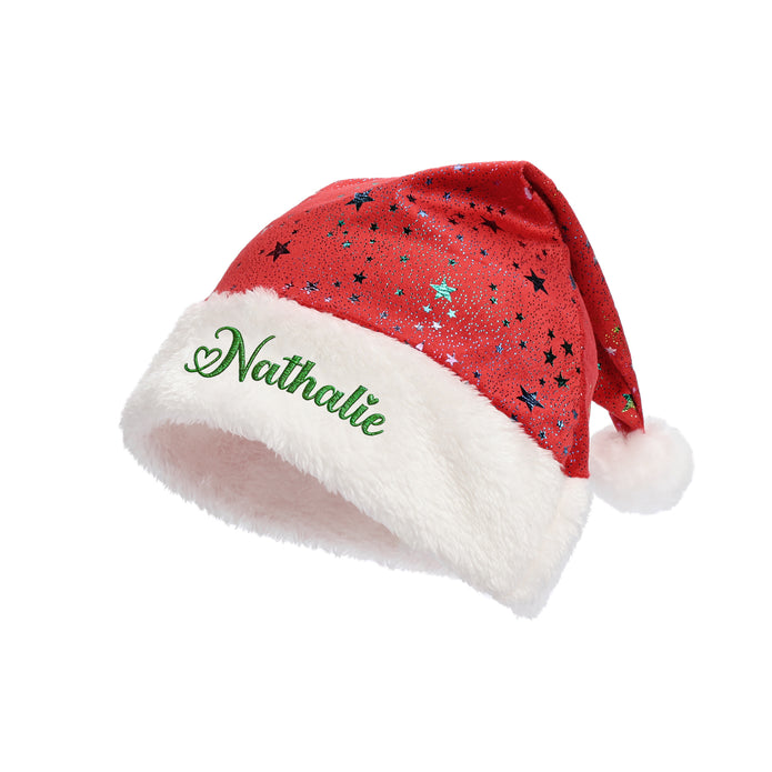 Personalised Santa Hat Ornament - handmade