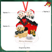 Personalised Christmas Decoration Ornament - handmade