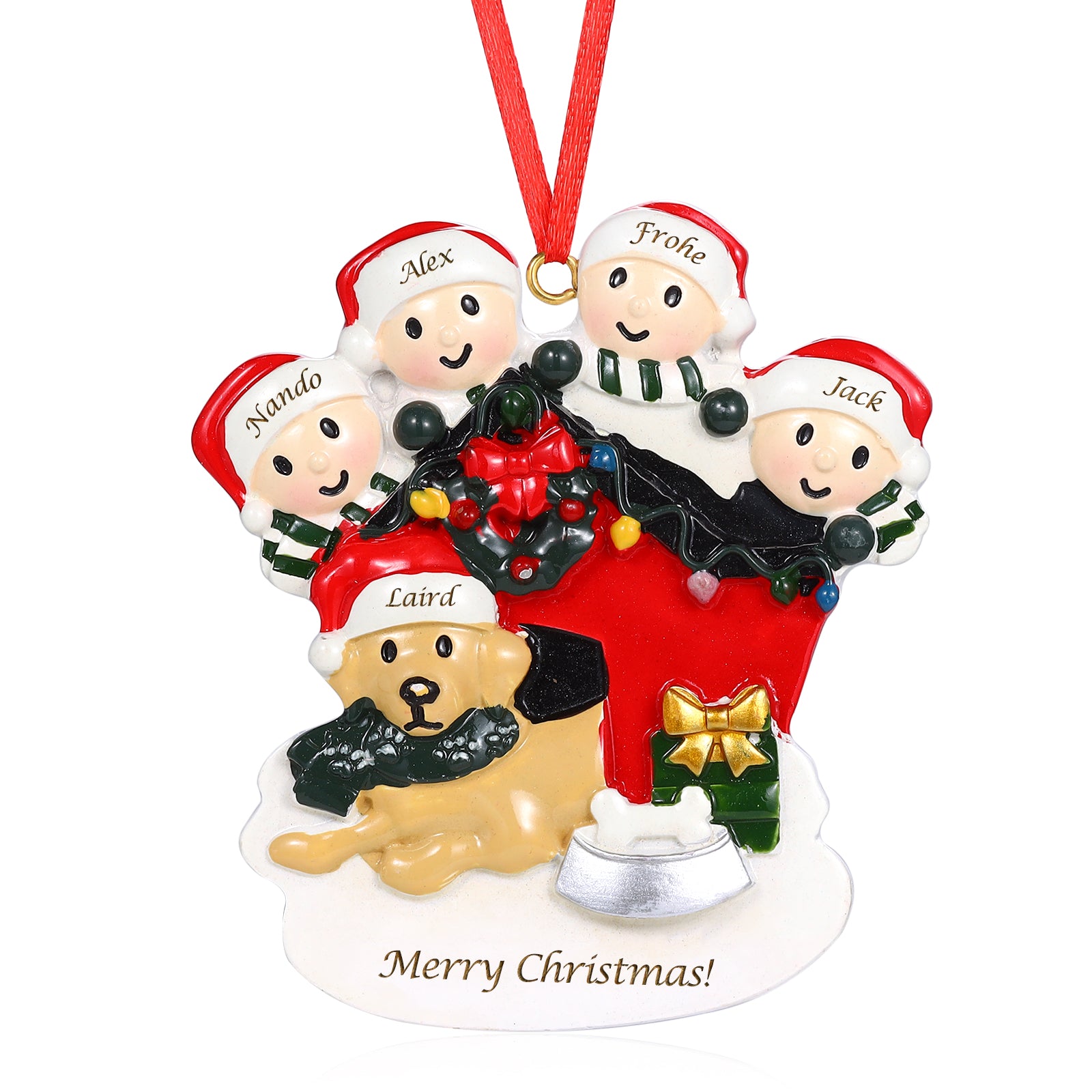 Personalised Christmas Decoration Ornament - handmade