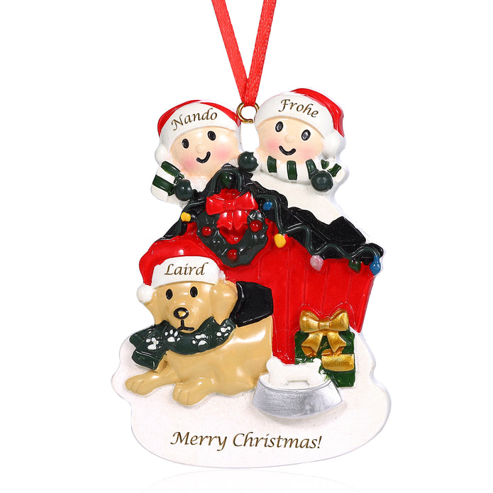 Personalised Christmas Decoration Ornament - handmade