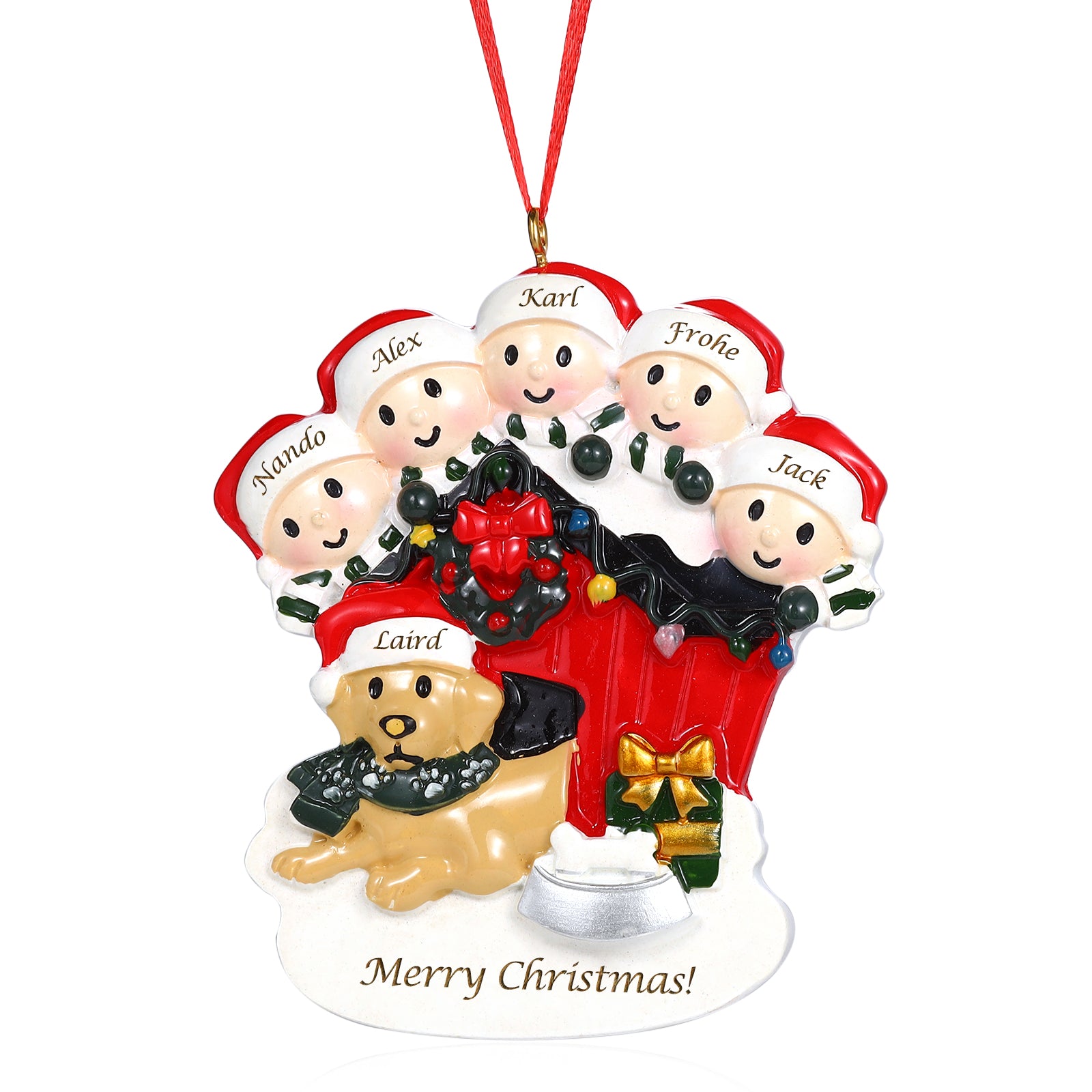 Personalised Christmas Decoration Ornament - handmade