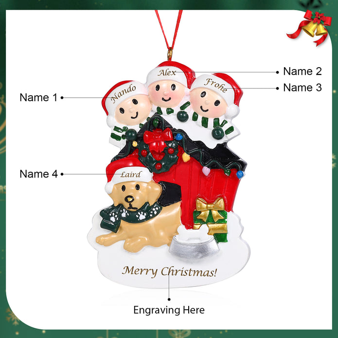 Personalised Christmas Decoration Ornament - handmade