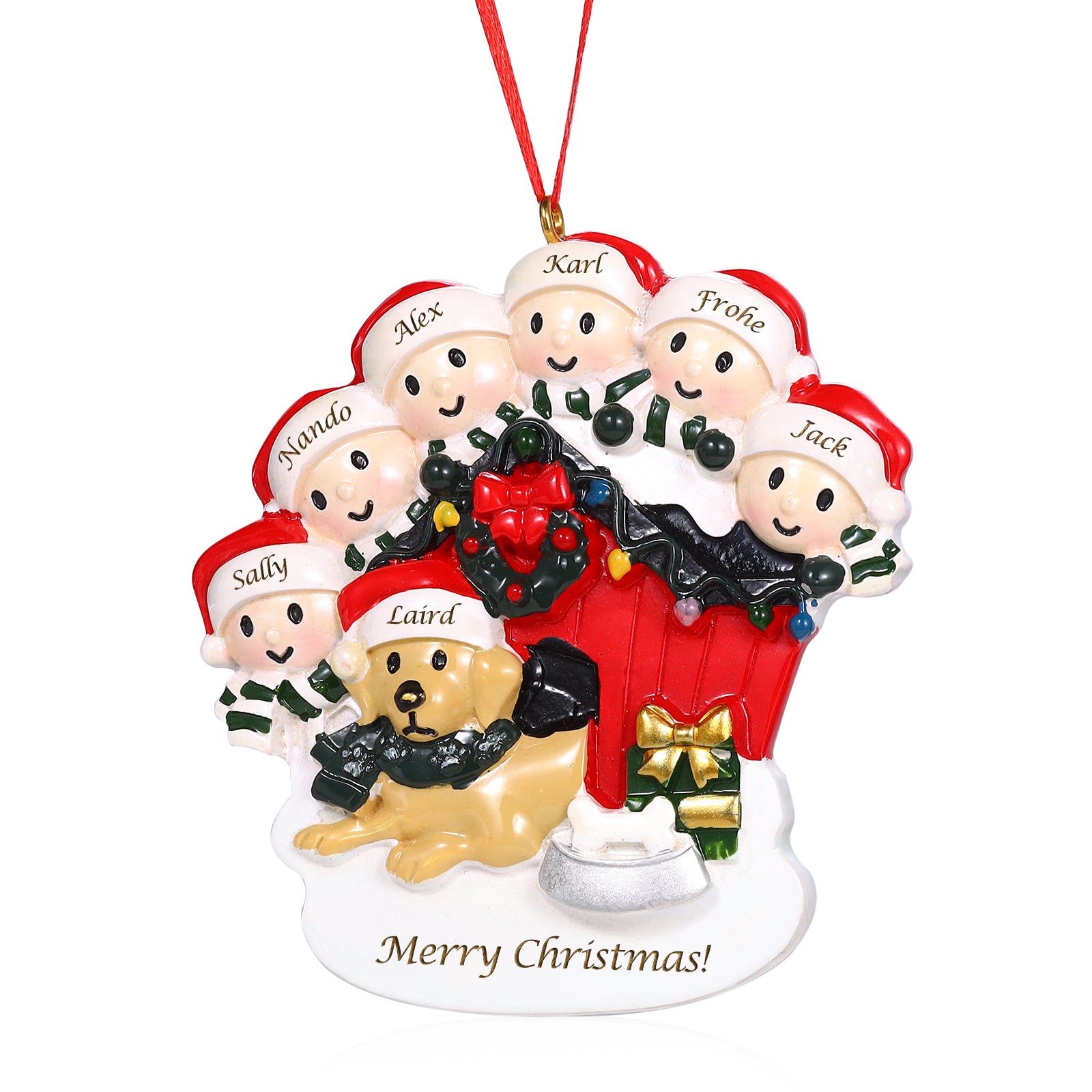 Personalised Christmas Decoration Ornament - handmade