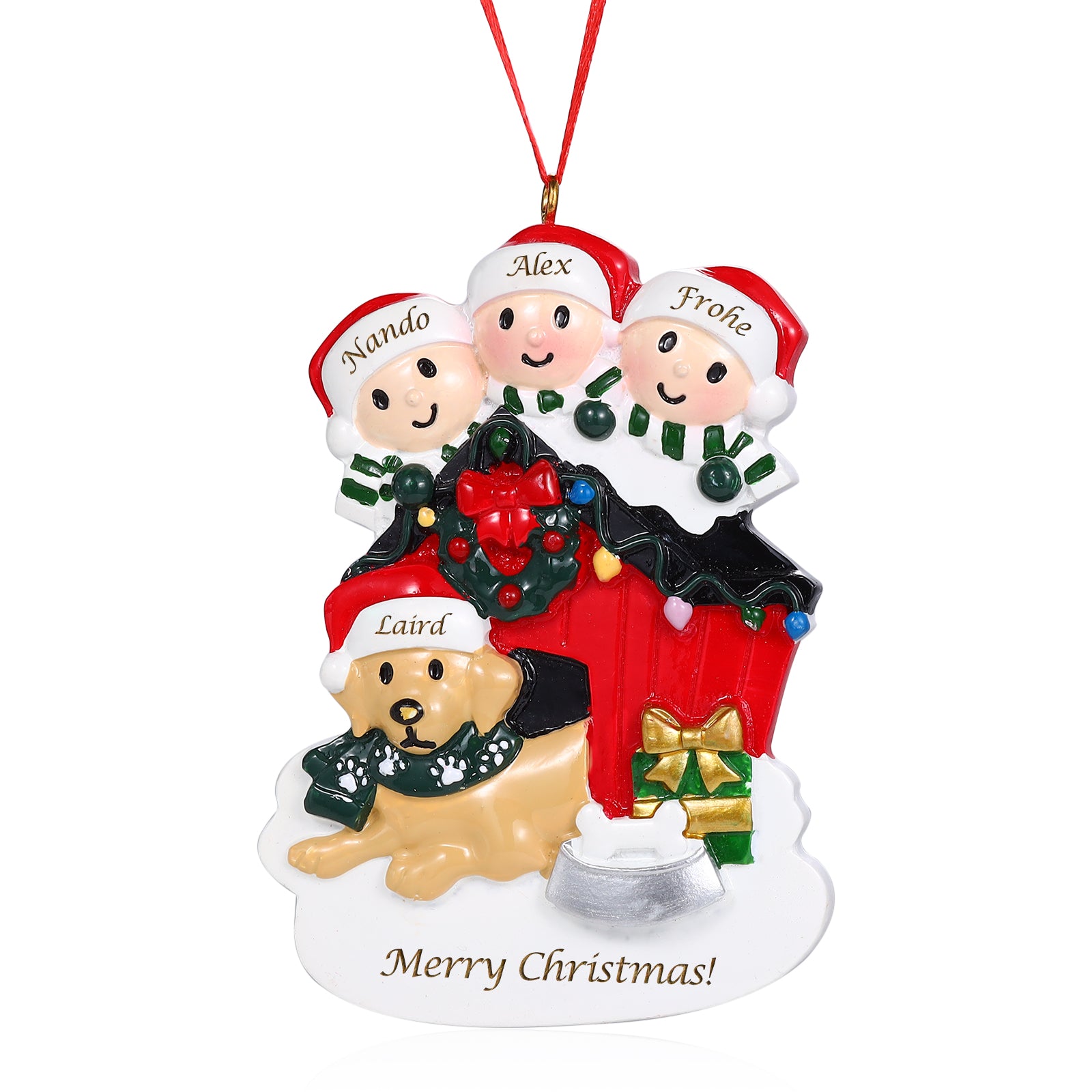 Personalised Christmas Decoration Ornament - handmade