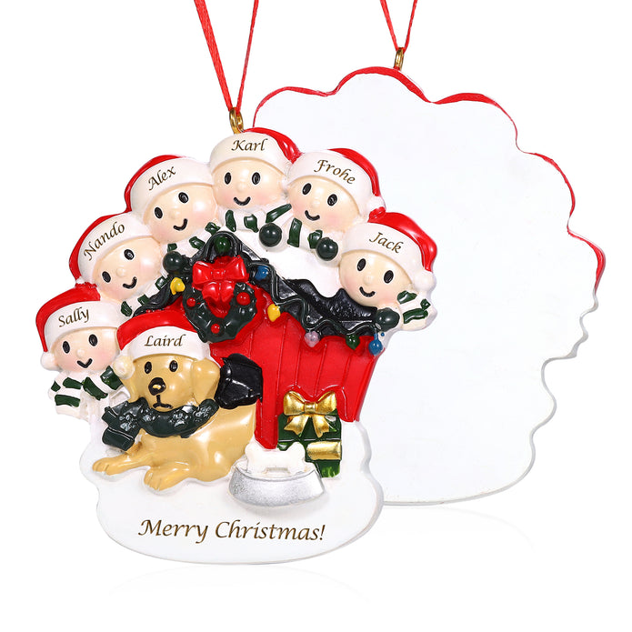 Personalised Christmas Decoration Ornament - handmade