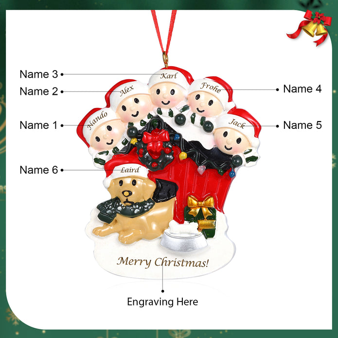 Personalised Christmas Decoration Ornament - handmade