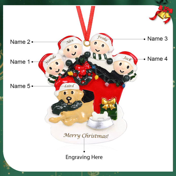Personalised Christmas Decoration Ornament - handmade