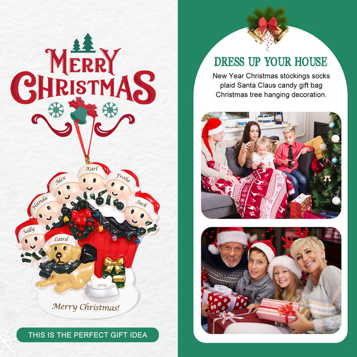 Personalised Christmas Decoration Ornament - handmade