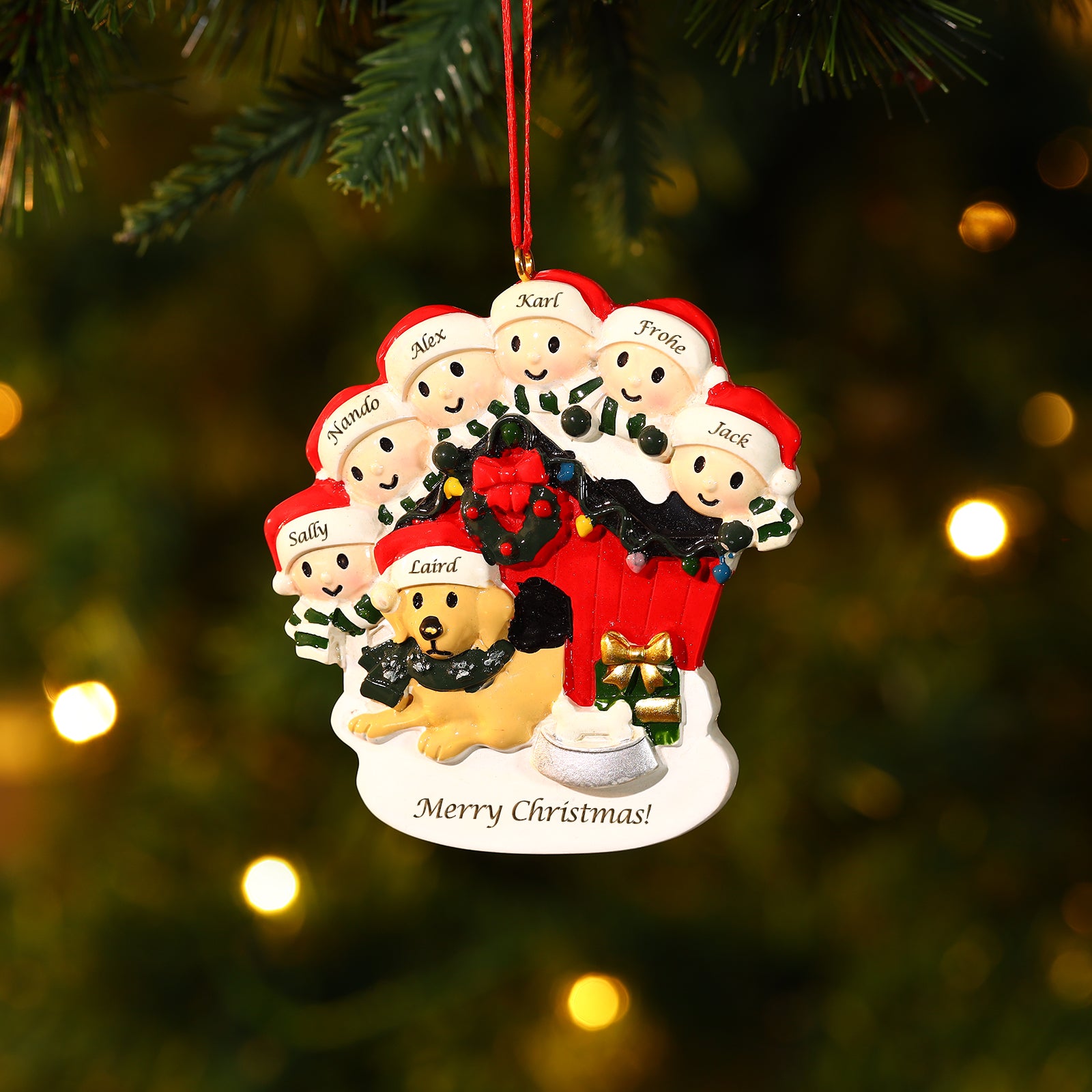 Personalised Christmas Decoration Ornament - handmade