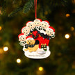 Personalised Christmas Decoration Ornament - handmade