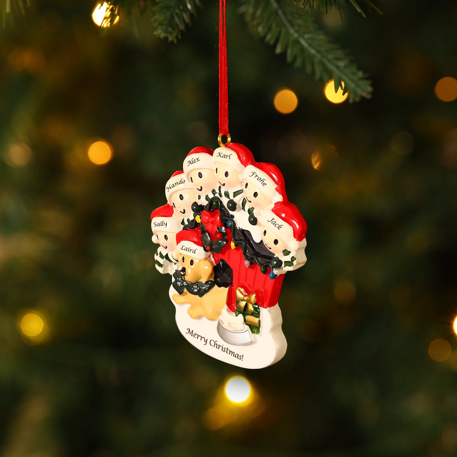 Personalised Christmas Decoration Ornament - handmade