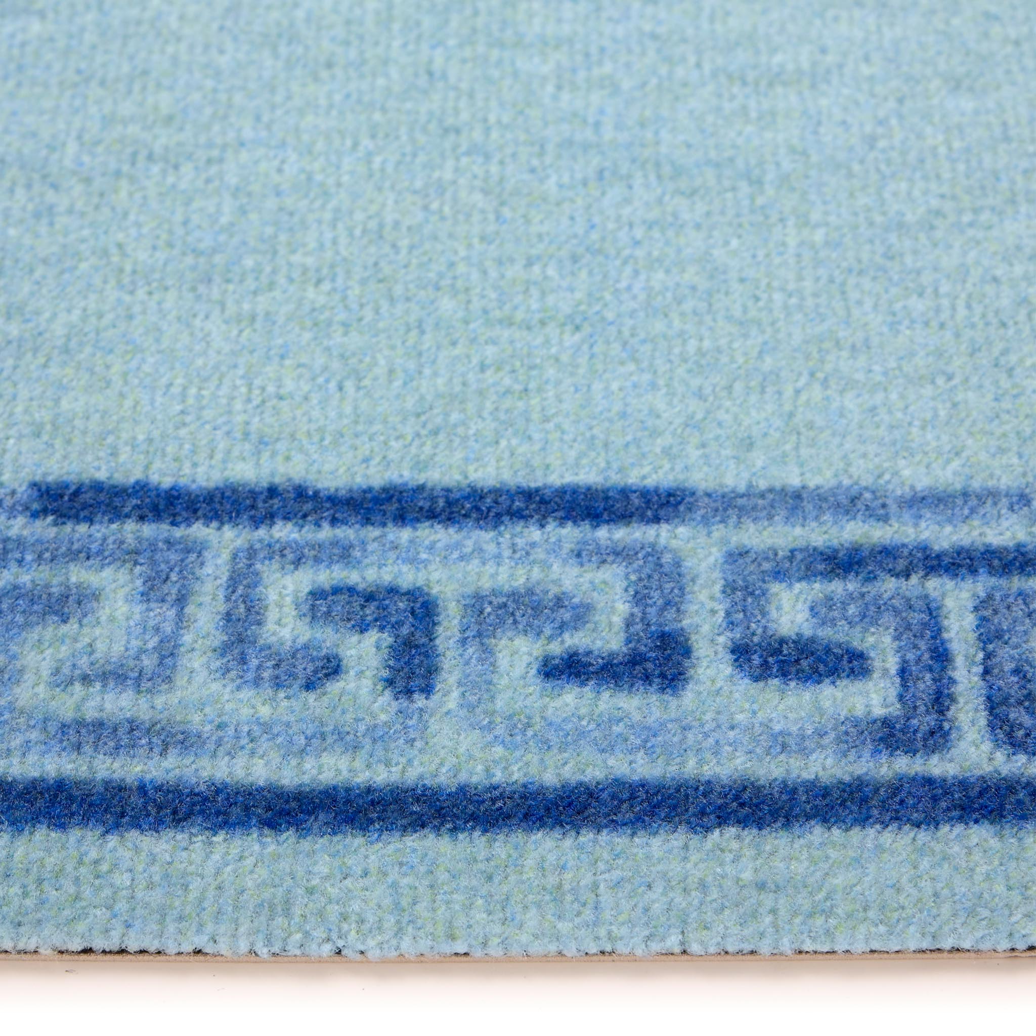 Dip & Drip Nylon Printed Bathroom Greek Key Border - handmade