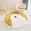 Kid's Round Cashmere Rug - handmade 0