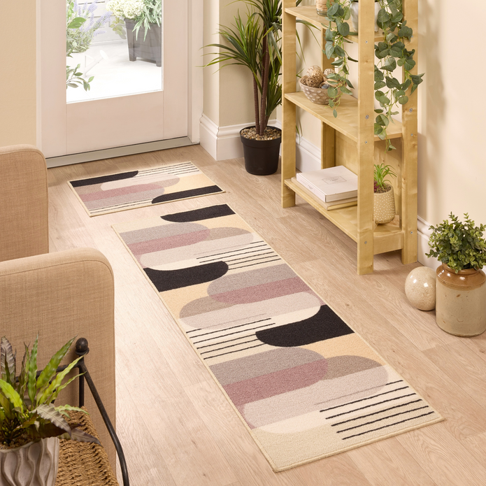 Floormatters Modern Arches Mat and Runner Set - handmade