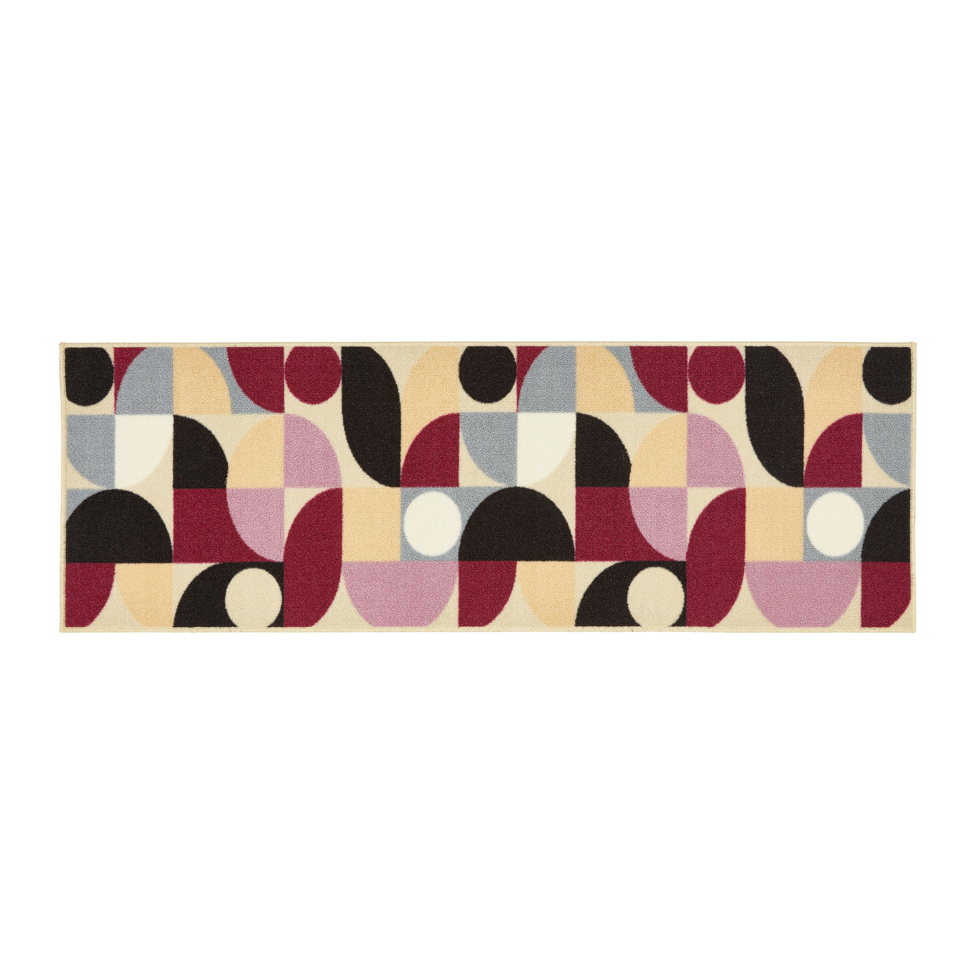 Floormatters Purple Geo Mat & Runner Set - handmade