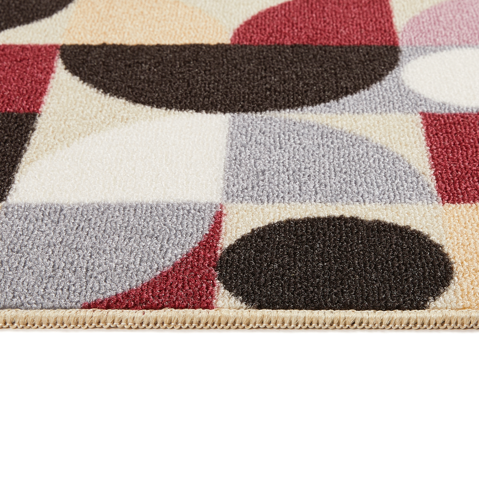 Floormatters Purple Geo Mat & Runner Set - handmade