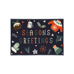 Floormatters Season's Greetings Mat & Runner Set - handmade