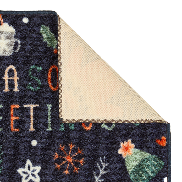 Floormatters Season's Greetings Mat & Runner Set - handmade
