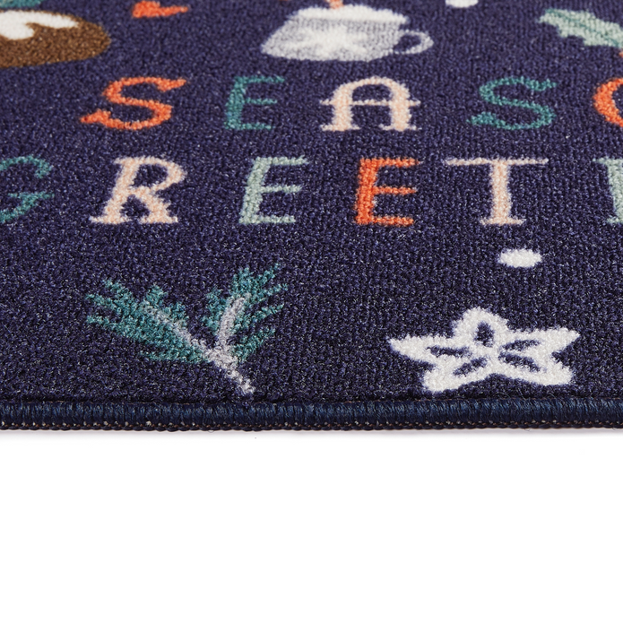 Floormatters Season's Greetings Mat & Runner Set - handmade