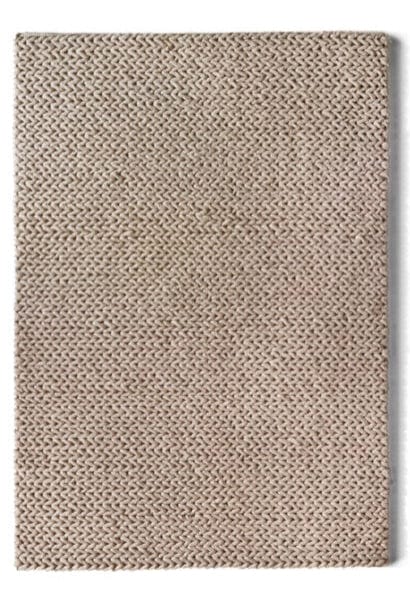Guru Fusion Rug Hand Woven 80x150 cm / Oyster / 100% Pure Wool RUGS_and_MORE 5026134533363