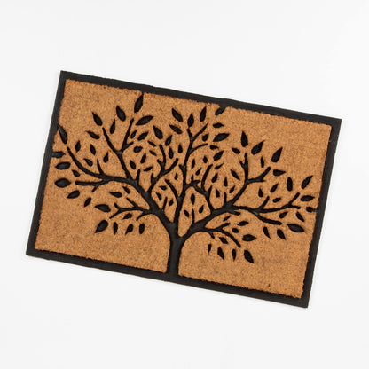 Heavy Duty Printed PVC Backed Coir Doormat  60x90cm Tree of Life Design RUGS_and_MORE CCH6090NTTL1