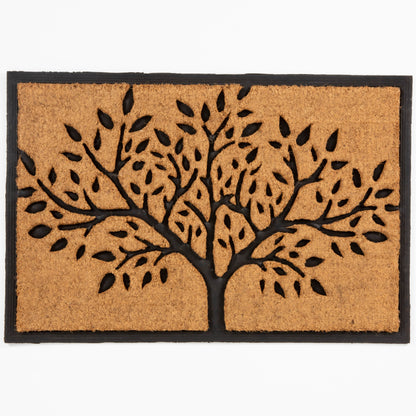 Heavy Duty Printed PVC Backed Coir Doormat  60x90cm Tree of Life Design RUGS_and_MORE CCH6090NTTL1