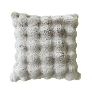 Highgate Natural Cushion Faux Fur 50cm