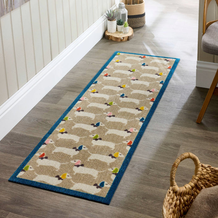 Howler & Scratch Patterned Bright Doggie - handmade