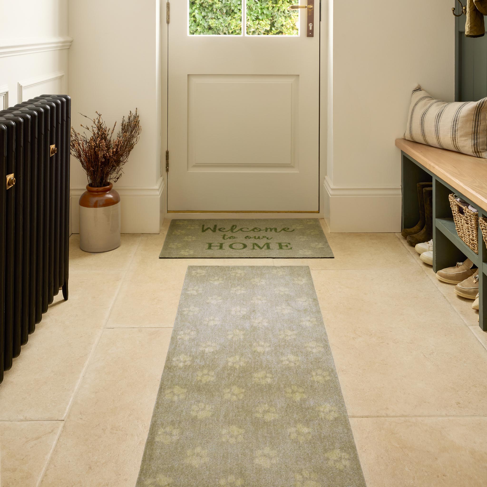 Howler & Scratch Patterned Welcome Paws - handmade