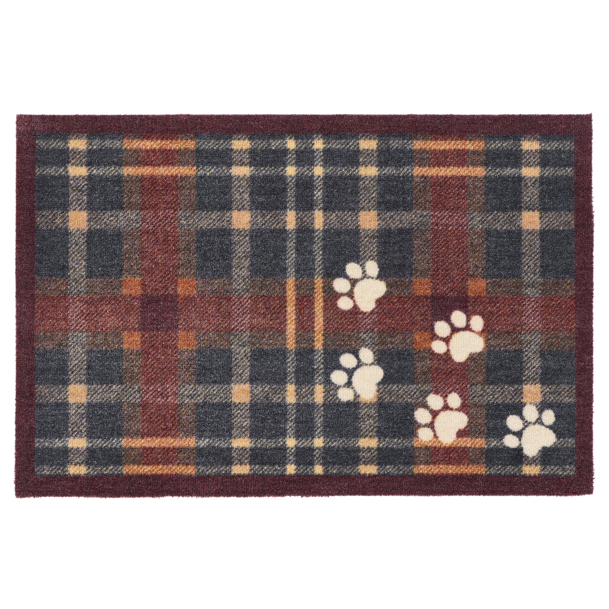 Howler & Scratch Plaid Paws - handmade