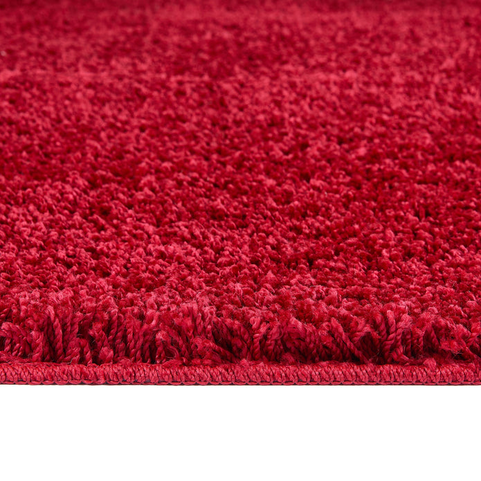 Howler & Scratch Shaggy Rug Red - handmade