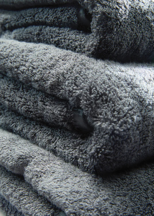 Hug Bamboo Towel Graphite - handmade