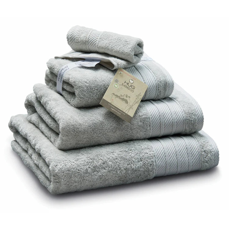 Hug Bamboo Towel Grey - handmade