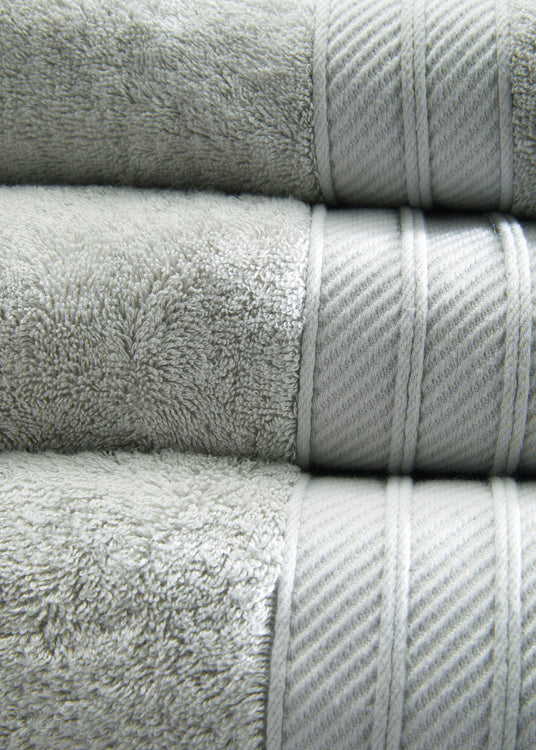 Hug Bamboo Towel Grey - handmade