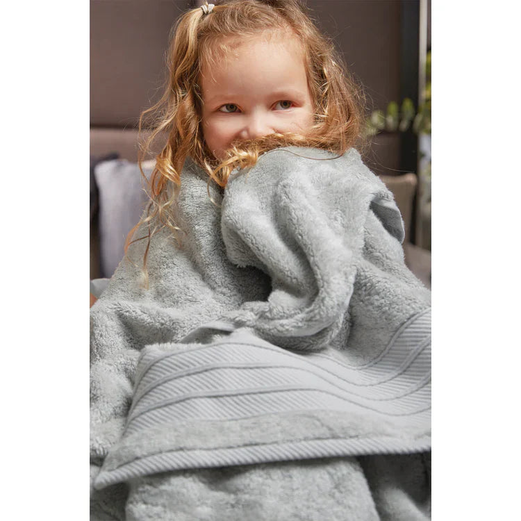 Hug Bamboo Towel Grey - handmade