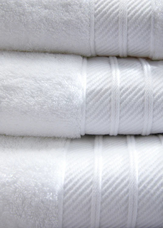 Hug Bamboo Towel White - handmade