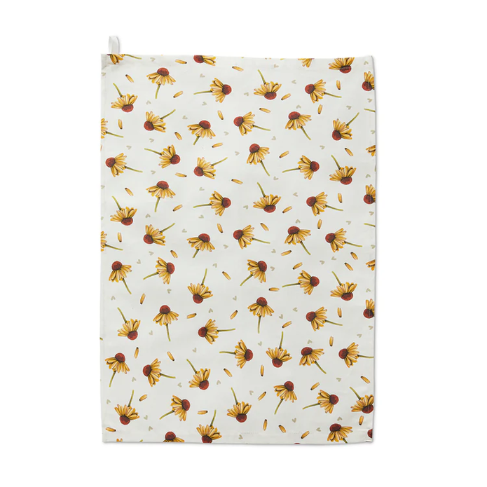 Hug Kitchen Tea Towel Design 2 Multi Daisy 47x77 - handmade