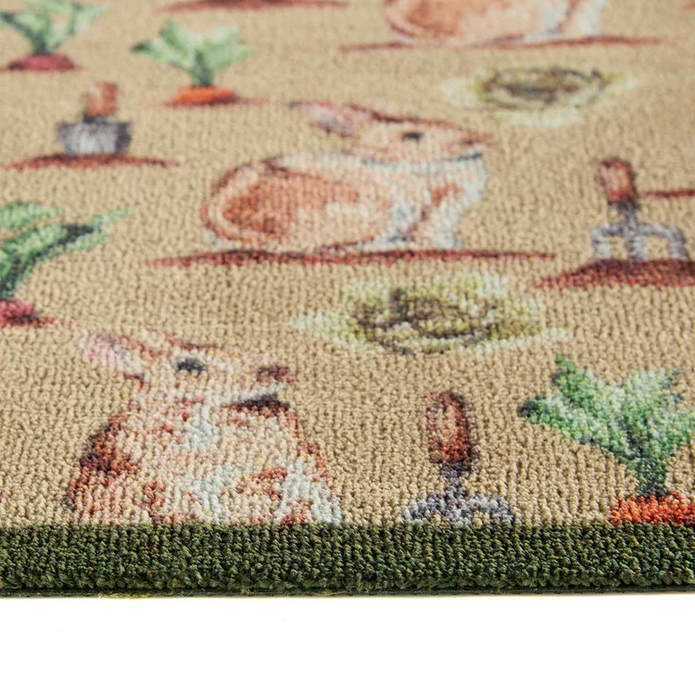Hug Rug Allotment Bunnies - handmade