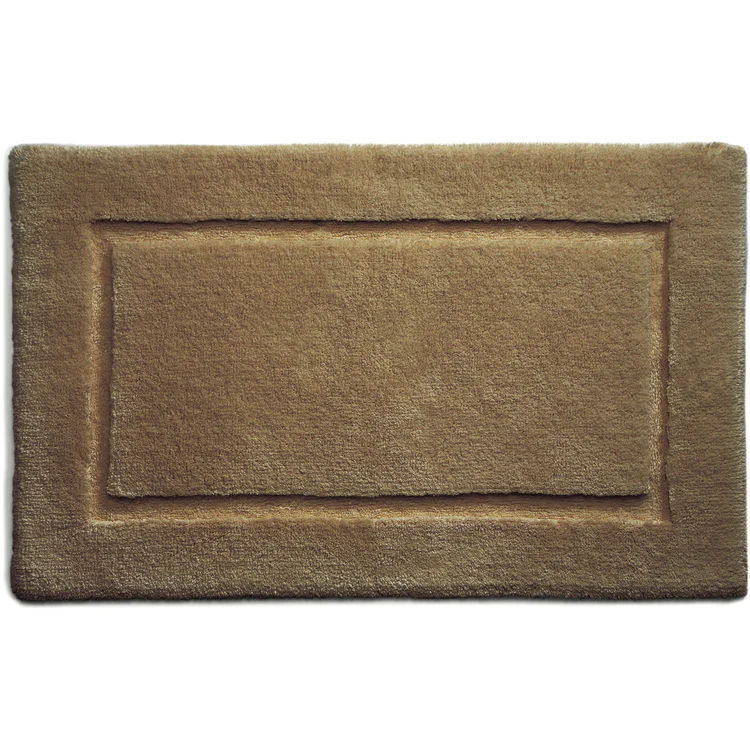 Hug Rug Bamboo Border - Cappuccino - handmade