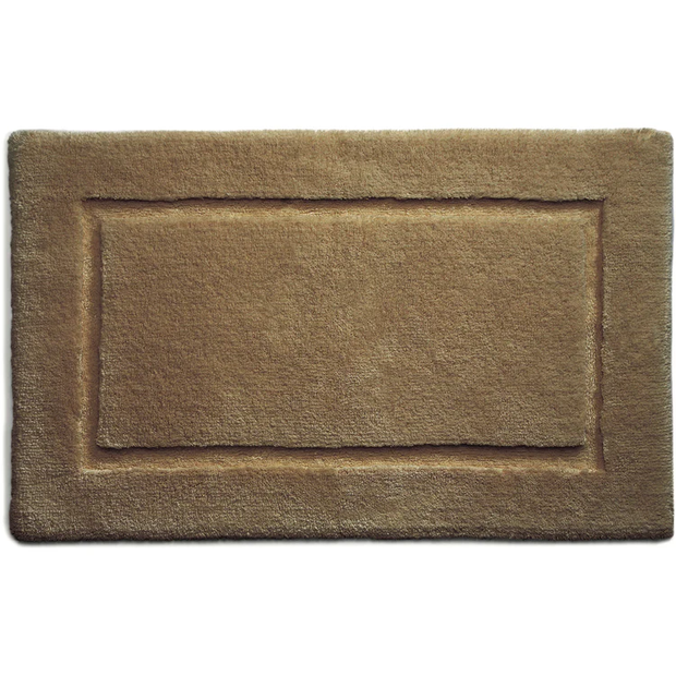 Hug Rug Bamboo Border - Cappuccino - handmade