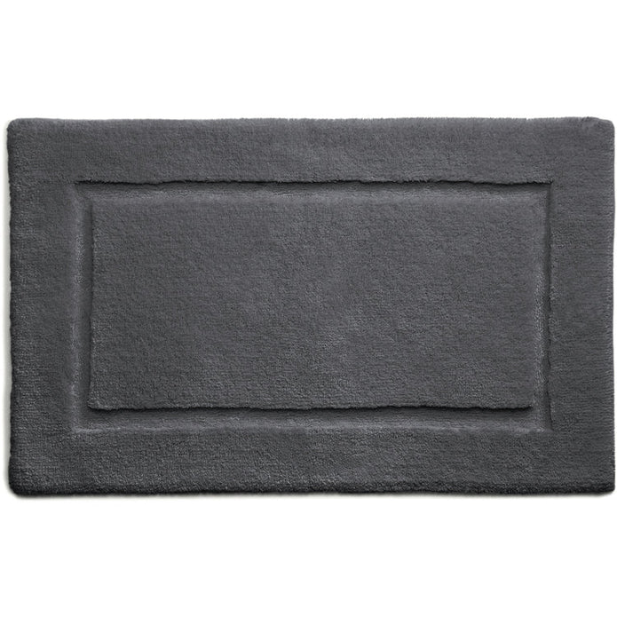 Hug Rug Bamboo Border - Graphite - handmade