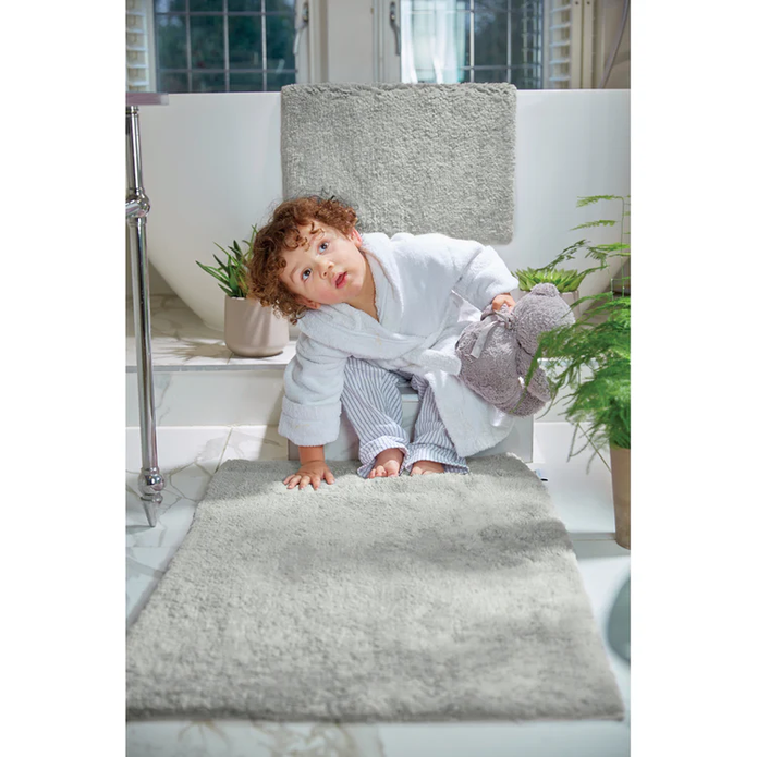 Hug Rug Bamboo Plain - Grey - handmade