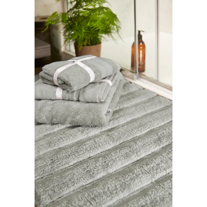 Hug Rug Bamboo Stripe - Grey - handmade