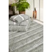 Hug Rug Bamboo Stripe - Grey - handmade
