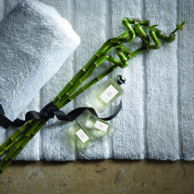 Hug Rug Bamboo Stripe - White - handmade