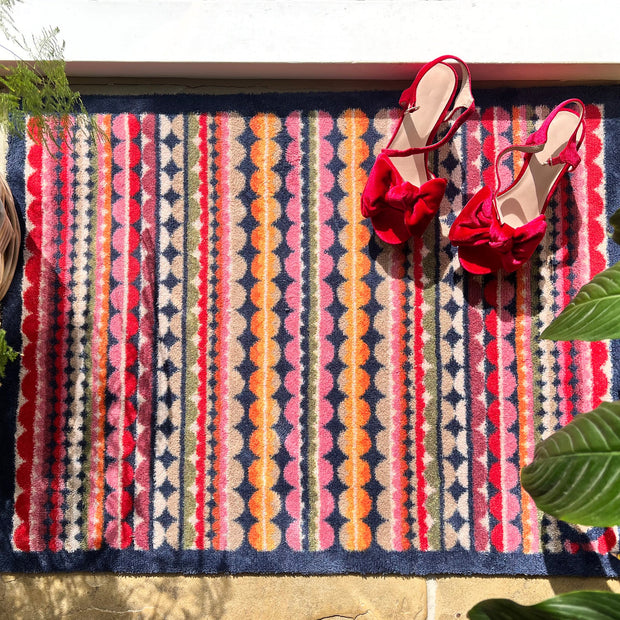 Hug Rug - Beady Stripe - handmade