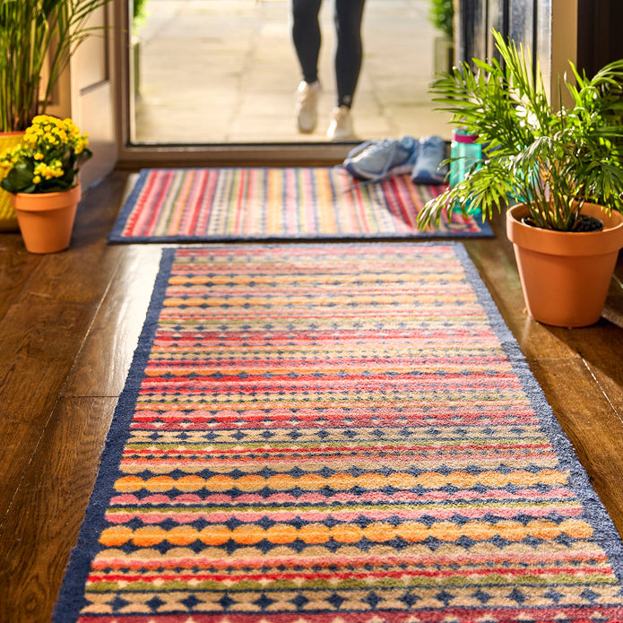 Hug Rug - Beady Stripe - handmade