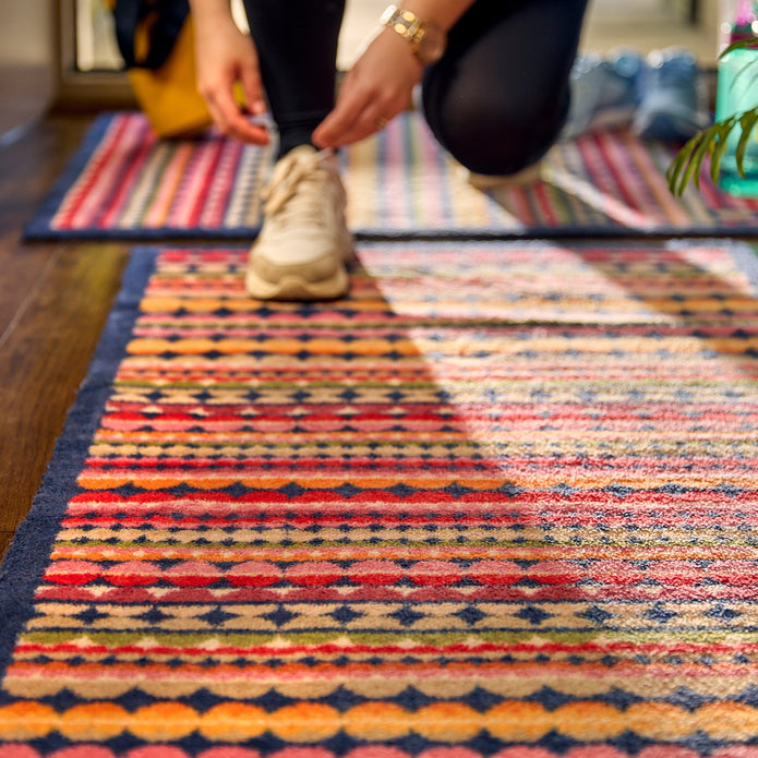 Hug Rug - Beady Stripe - handmade