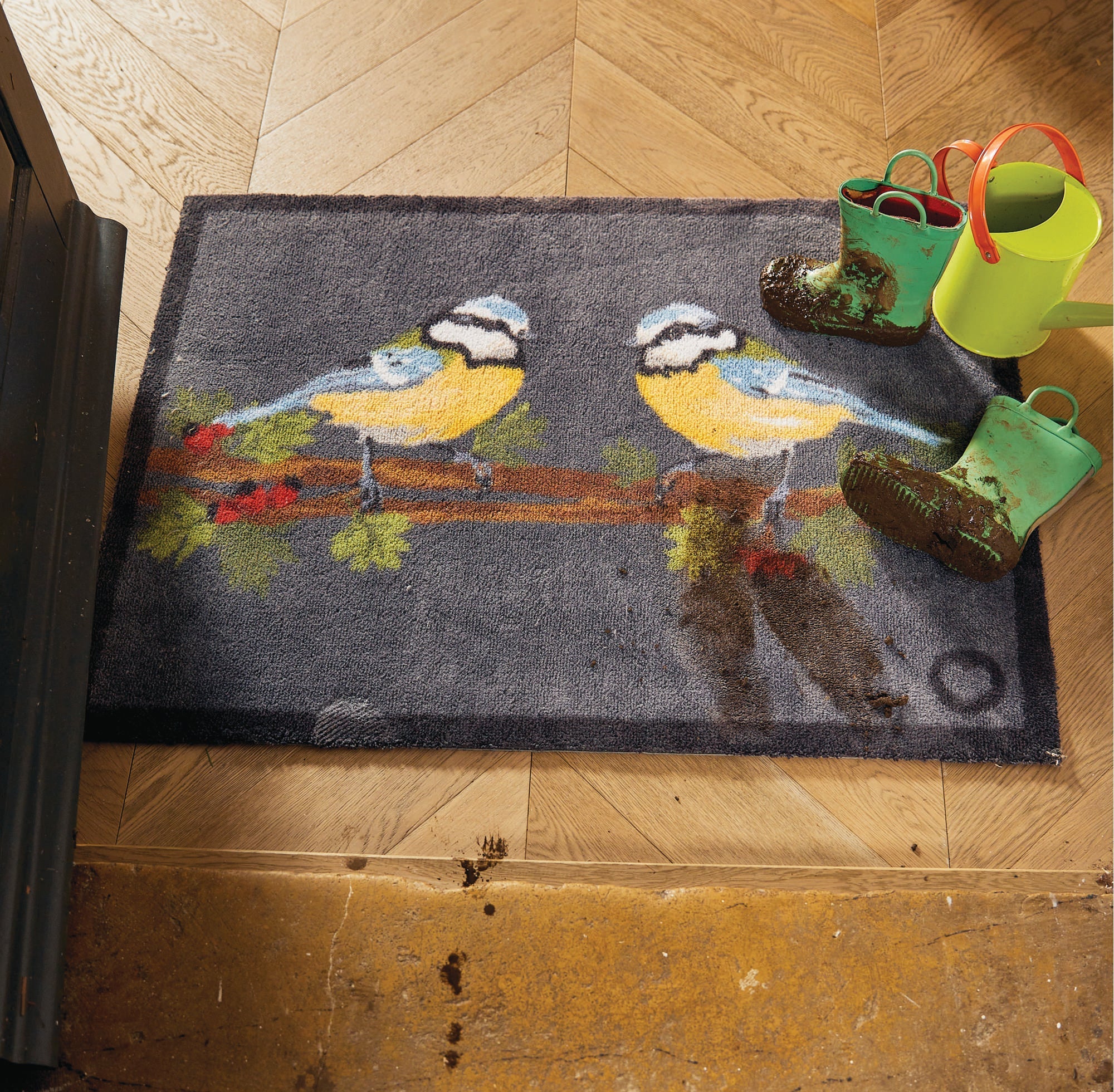 Hug Rug - Blue Tit - handmade