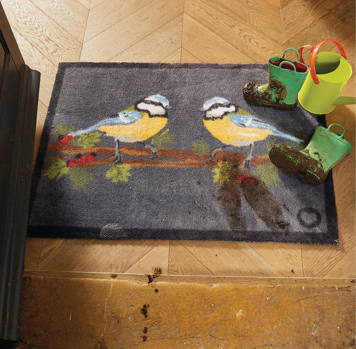 Hug Rug - Blue Tit - handmade